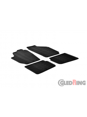Original Gledring Passform Fußmatten Gummimatten 4 Tlg.+Fixing - Skoda Roomster 2006->